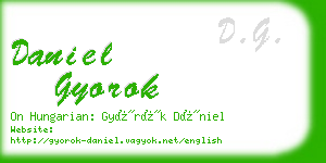 daniel gyorok business card
